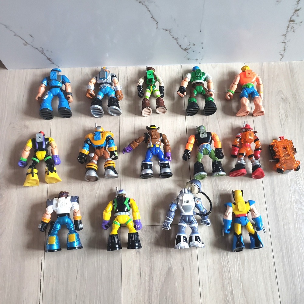 Fisher Price Rescue Heroes Action Figures Lot 16 Vtg Playskool Wildlife Marvel - Picture 5 of 7